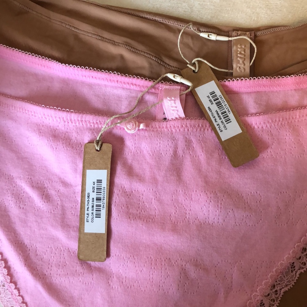 NWT  Two Pairs Skims thong panties size 4X